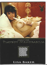 Load image into Gallery viewer, Playboy&#39;s Sexy and Sassy Lisa Baker Gold Foil Archived Memorabilia Card
