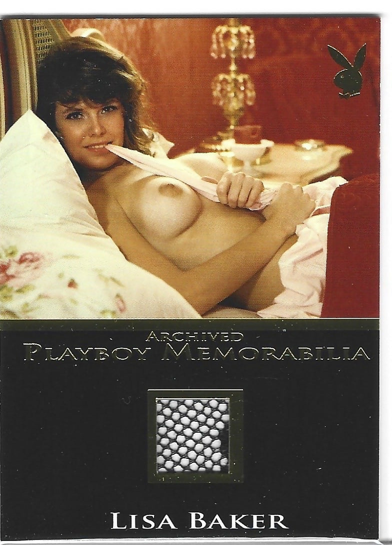 Playboy's Sexy and Sassy Lisa Baker Gold Foil Archived Memorabilia Card