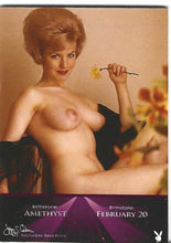 Load image into Gallery viewer, Playboy&#39;s Sexy and Sassy June Cochran Pink Foil Birthstone Card
