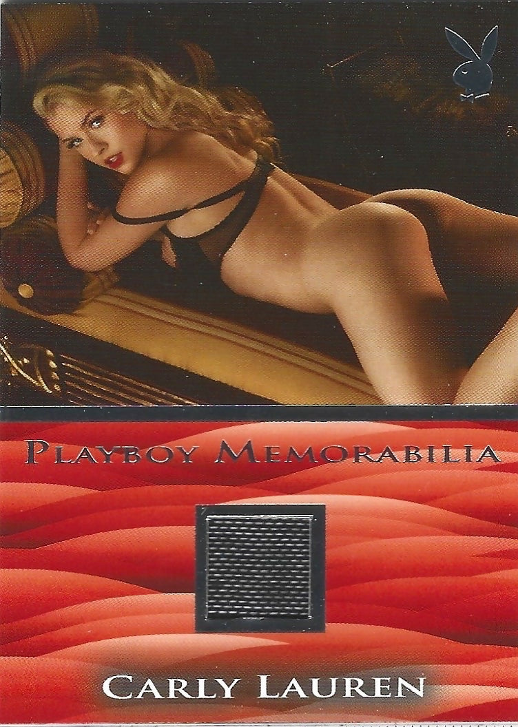 Playboy The Sexy 100 Carly Lauren Platinum Foil Memorabilia Card