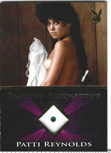 Load image into Gallery viewer, Playboy&#39;s Sexy and Sassy Patti Reynolds Gold Foil Birthstone Card
