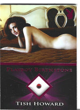 Load image into Gallery viewer, Playboy&#39;s Sexy and Sassy Tish Howard Pink Foil Birthstone Card
