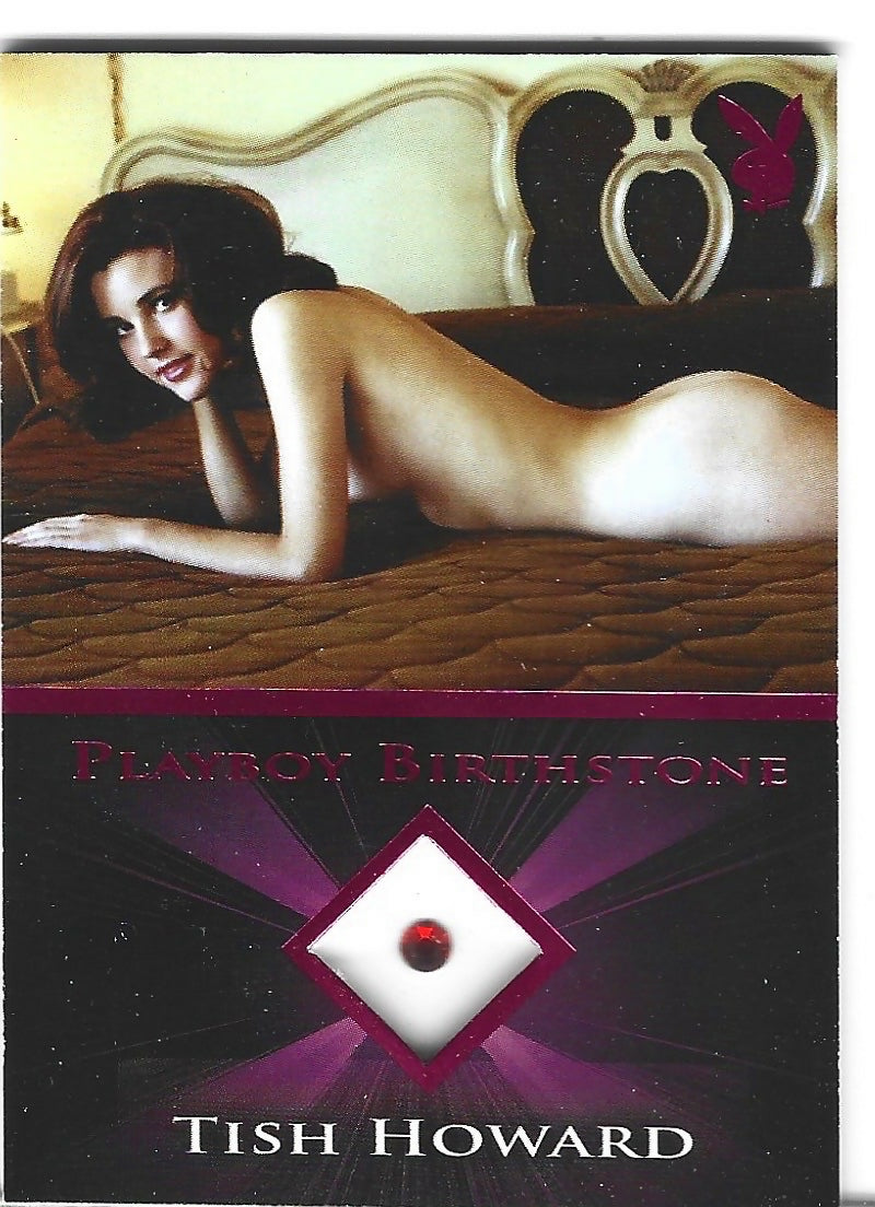 Playboy's Sexy and Sassy Tish Howard Pink Foil Birthstone Card