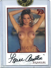 Load image into Gallery viewer, Playboy 50th Anniversary Lynne Austin Red Foil Autograph Card
