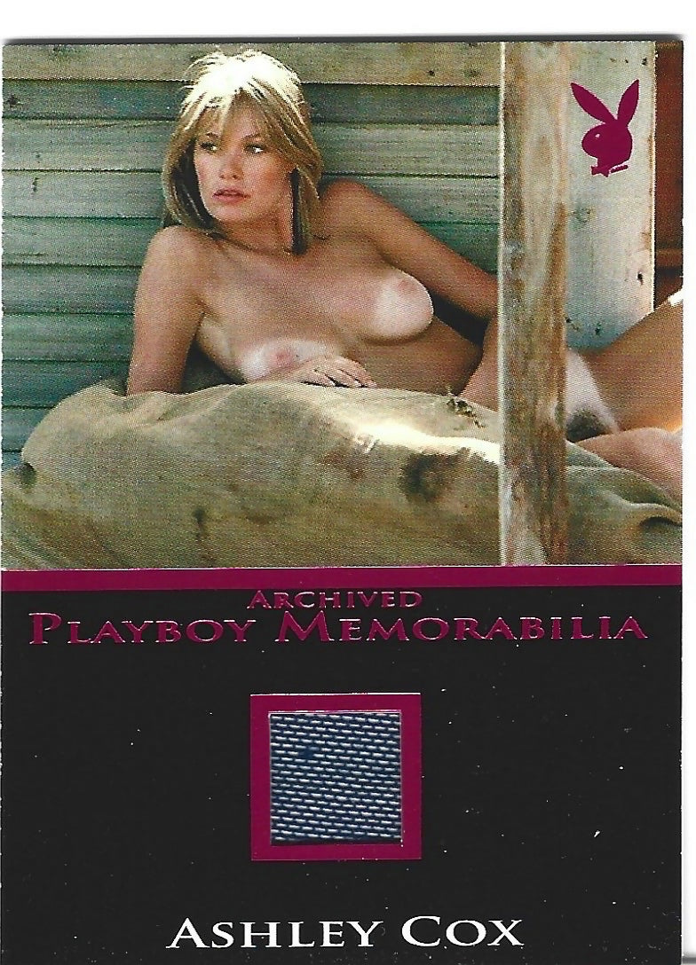 Playboy's Sexy and Sassy Ashley Cox Pink Foil Archived Memorabilia Card