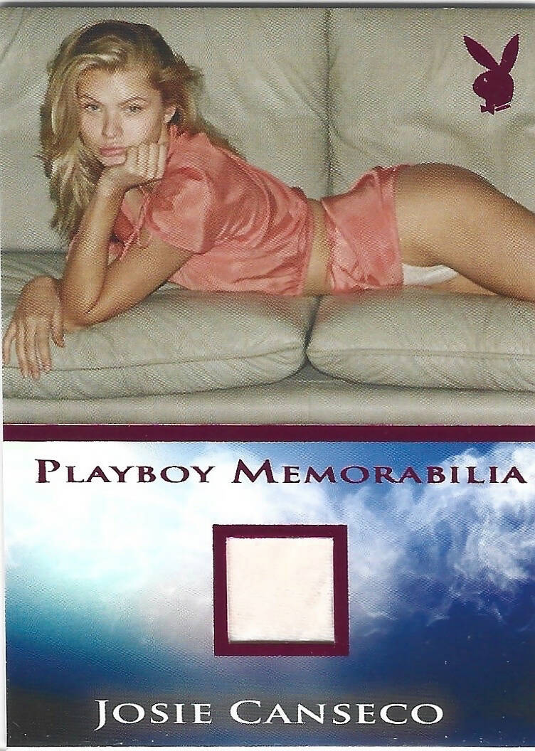 Playboy's Daydreams Josie Canseco Pink Foil Memorabilia Card