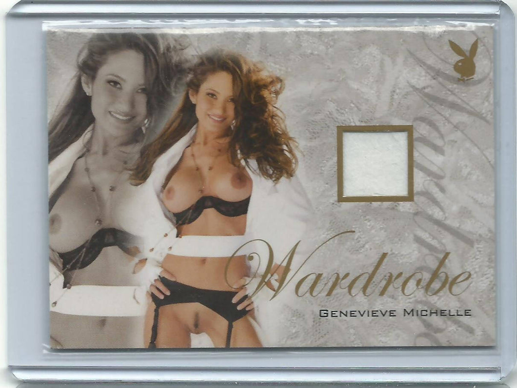 Playboy Lingerie Chest Genevieve Michelle Memorabilia Wardrobe Card