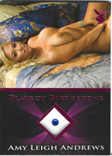 Load image into Gallery viewer, Playboy&#39;s Sexy and Sassy Amy Leigh Andrews Pink Foil Birthstone Card
