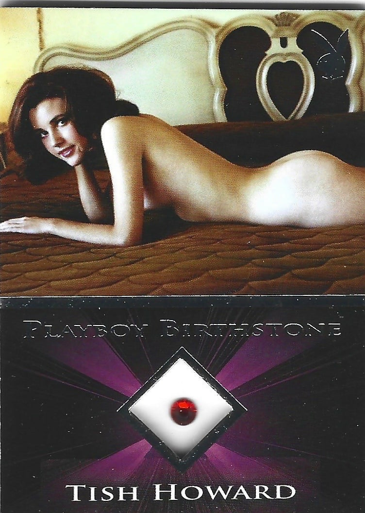 Playboy's Sexy and Sassy Tish Howard Platinum Foil Birthstone Card