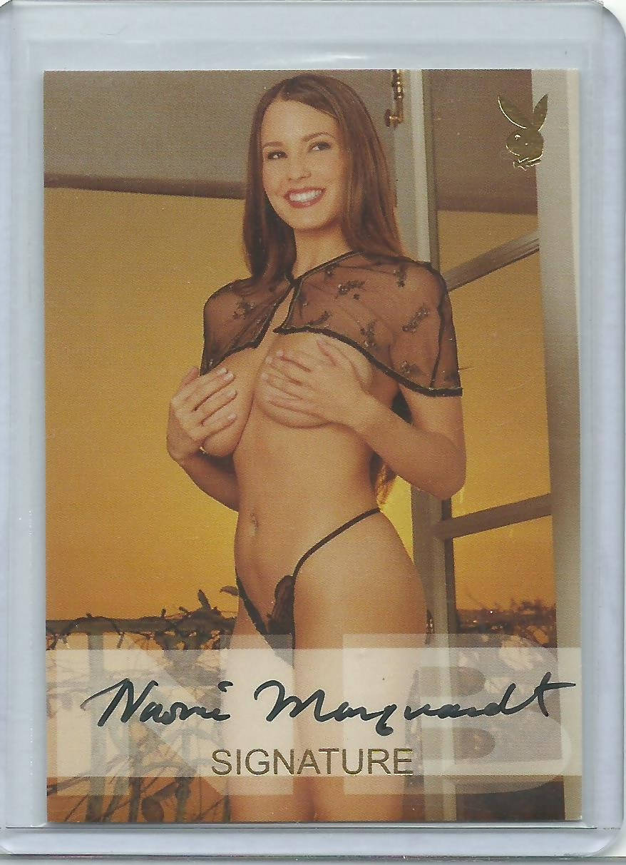 Playboy Natural Beauties Naomi Marquardt Autograph Card