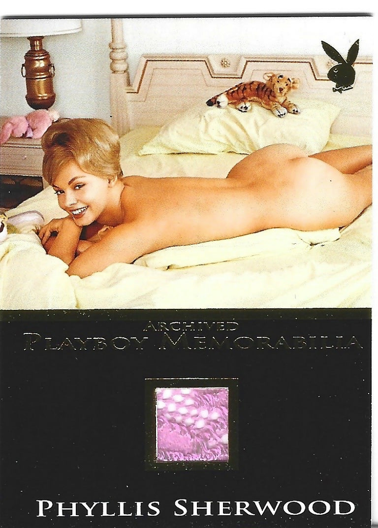 Playboy's Sexy and Sassy Phyllis Sherwood Gold Foil Archived Memorabilia Card