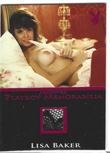 Load image into Gallery viewer, Playboy&#39;s Sexy and Sassy Lisa Baker Pink Foil Archived Memorabilia Card
