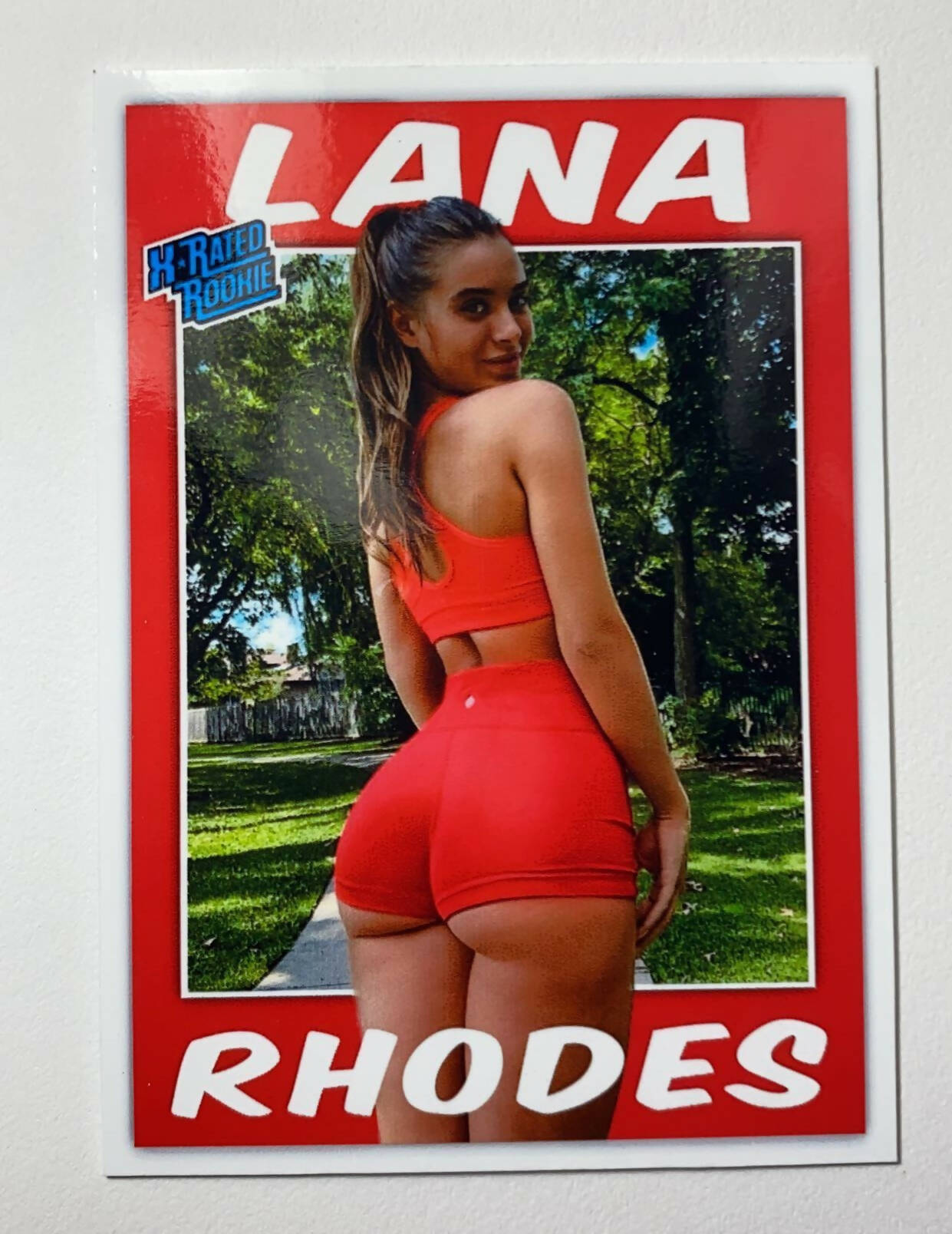 LANA RHOADES ADULT FILM PORN STAR CUSTOM MADE CARD – Xandebay