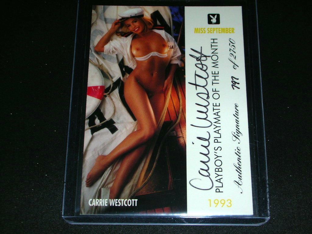 Playboy September Edition Carrie Westcott Auto Card