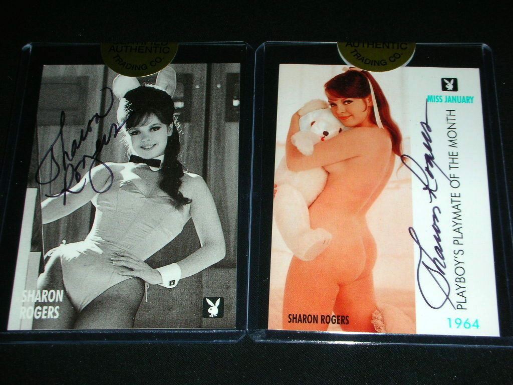 Playboy Sharon Rogers Collectors Club Auto Set