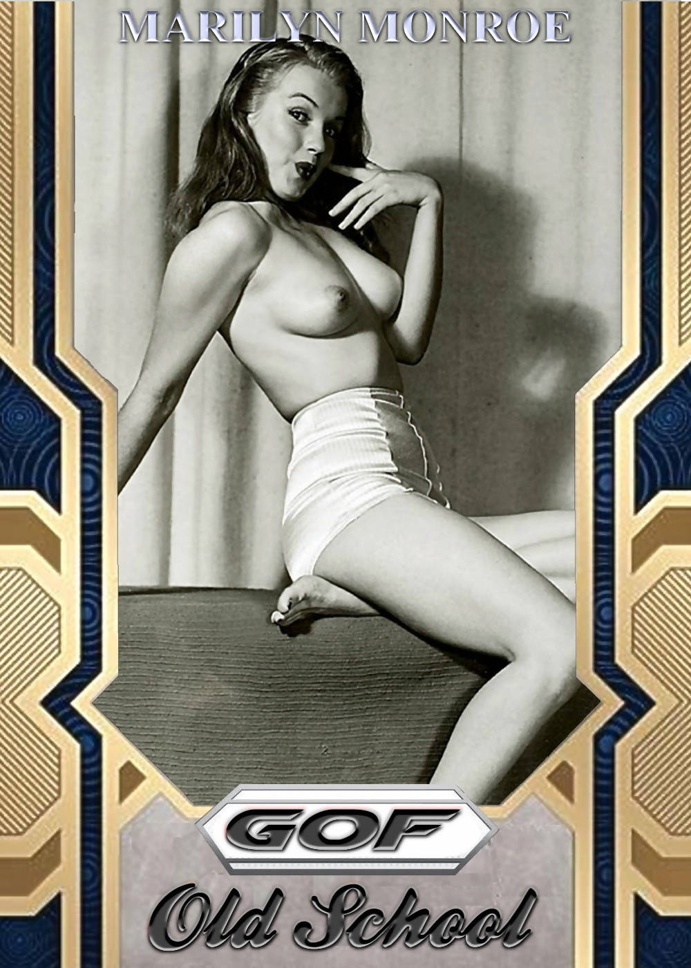 2021 Girls on Film Old School Marilyn Monroe Nude Card