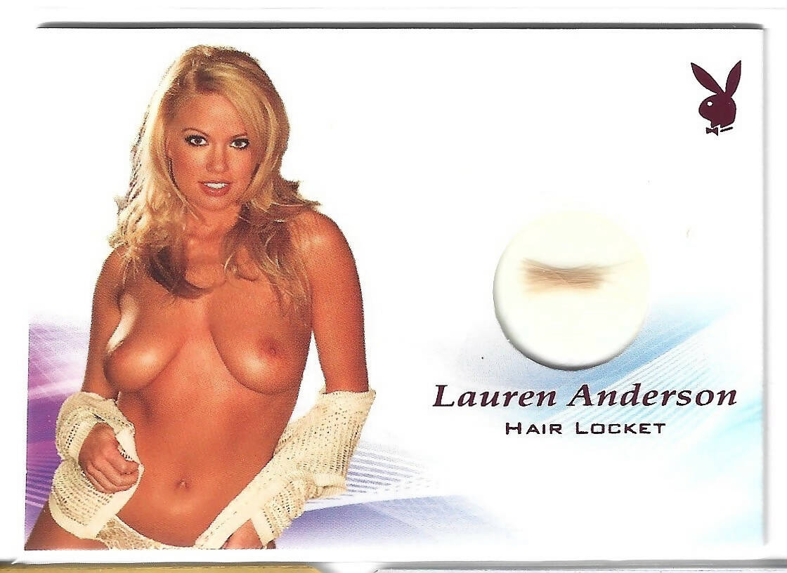 Playboy Centerfold Update 3 (2000 - 2002) Lauren Anderson Spotlight Hair  Locket Pink Foil Card