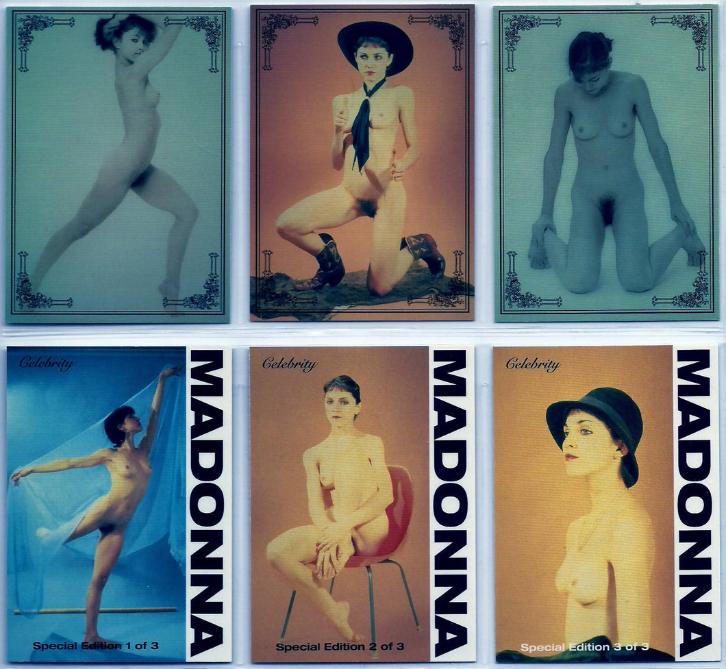 Hot Shots - Penthouse Returns - Madonna Special Ed subset [3 cards] [direct from HS version] [photo front & back]