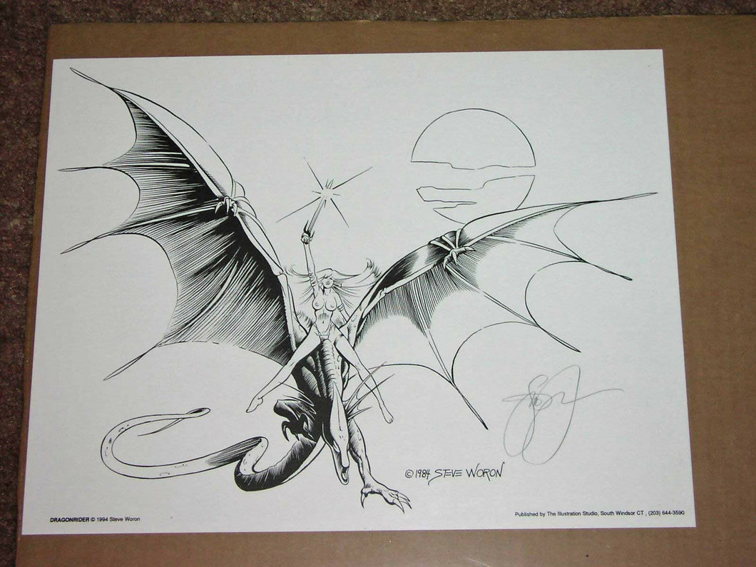 Dragonrider art print - signed by artist Steve Woron - 11