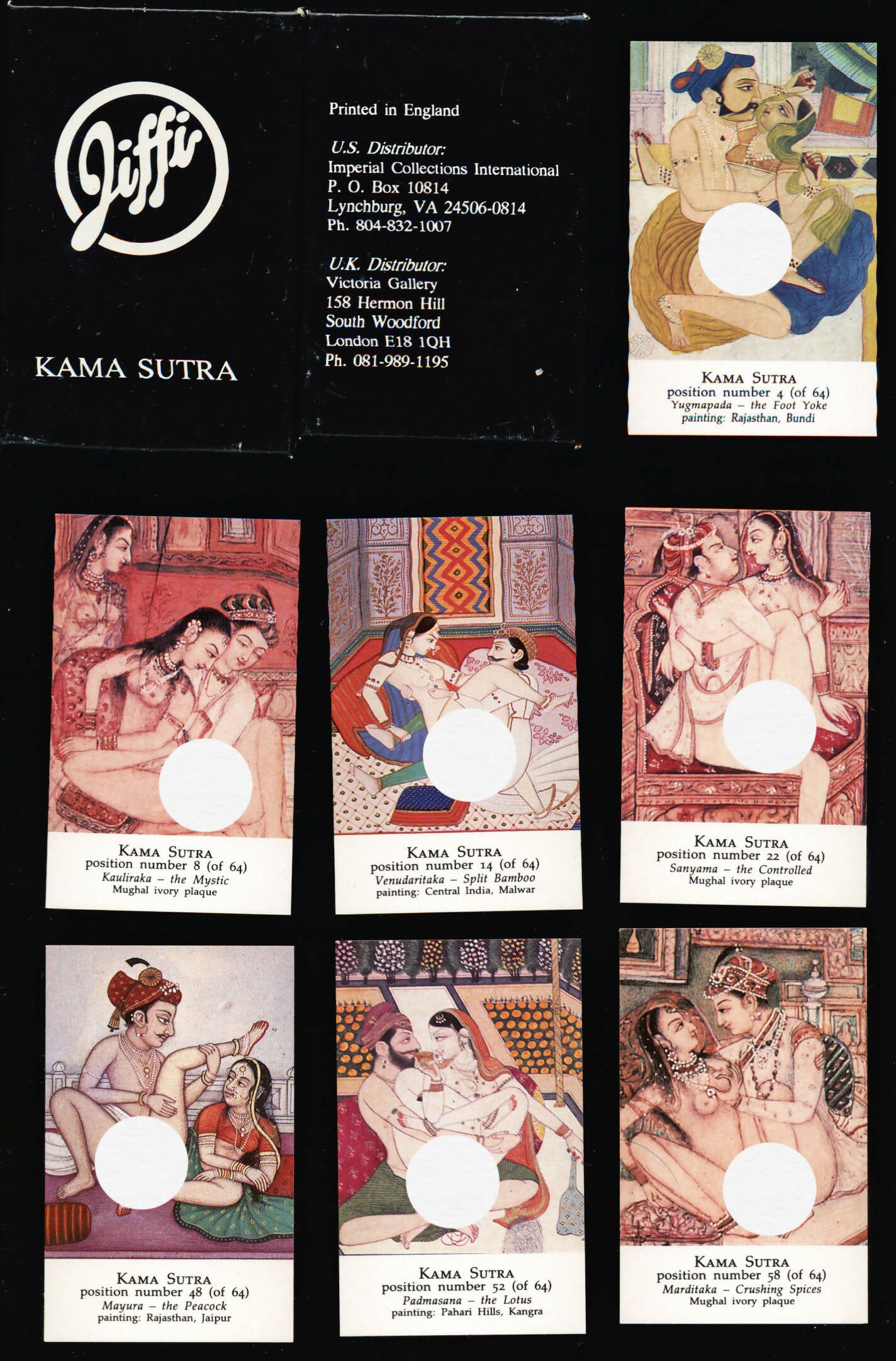 Kama Sutra - [64 cards] [Jiffi - from England] – Xandebay