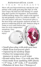 Load image into Gallery viewer, Adam &amp; Eve Pink Gem Glass Plug
