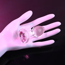 Load image into Gallery viewer, Adam &amp; Eve Pink Gem Glass Plug
