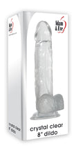 Load image into Gallery viewer, Adam &amp; Eve Crystal Clear 8in Dildo
