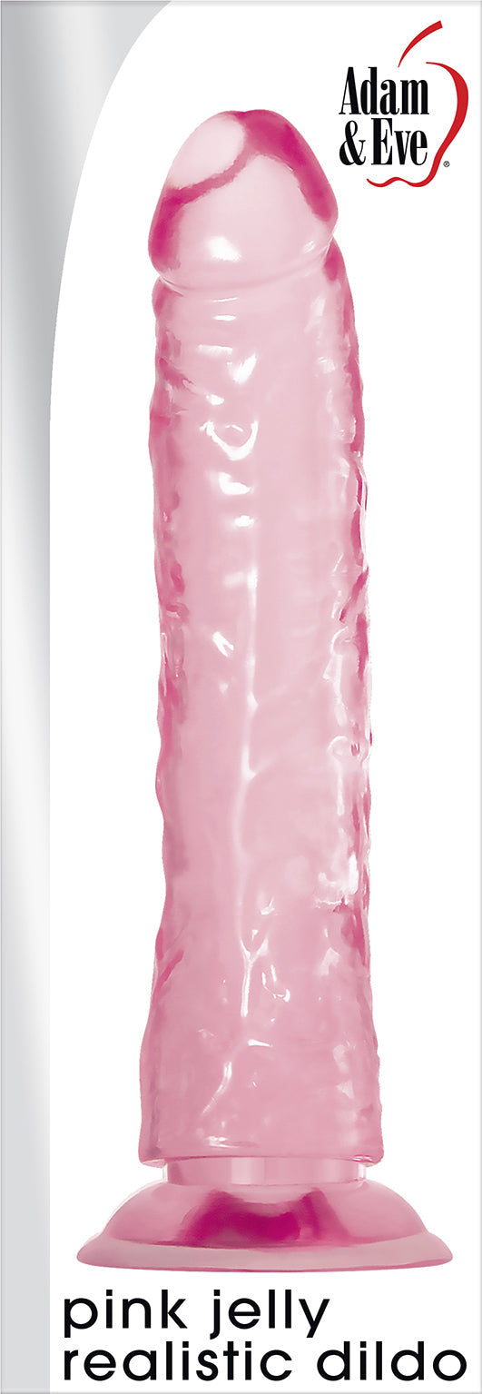 (wd) Adam & Eve Pink Jelly Realistic Dildo