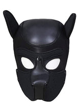 Load image into Gallery viewer, Neoprene Puppy Hood Black
