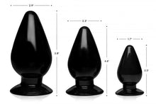 Load image into Gallery viewer, Master Series Triple Cones 3pc Anal Plug Set
