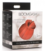 Load image into Gallery viewer, Inmi Bloomgasm Wild Violet 10x Licking Stimulator Red
