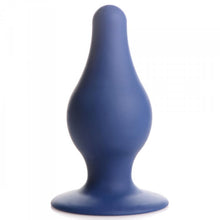 Load image into Gallery viewer, Squeeze-it Tapered Anal Plug Blue Large

