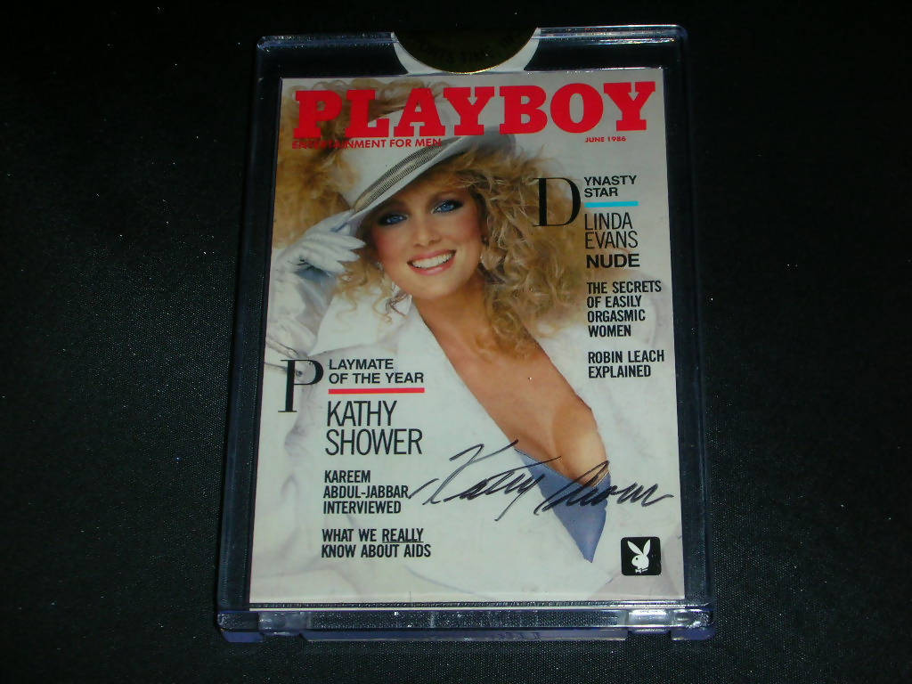 Playboy September Edition Kathy Shower PMOY Promo Auto Card – Xandebay