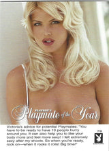 Load image into Gallery viewer, Playboy Playmate of the Year Victoria Silvstedt Card #76 (Light Spots)
