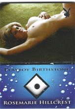 Load image into Gallery viewer, Playboy Bathing Beauties Rosemarie Hillcrest Platinum Foil Birthstone Card
