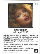 Load image into Gallery viewer, Playboy Centerfolds April Edition Cindy Brooks Card #96
