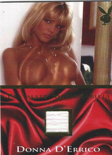 Load image into Gallery viewer, Playboy Lingerie Seduction Donna D&#39;errico Gold Foil Memorabilia Card
