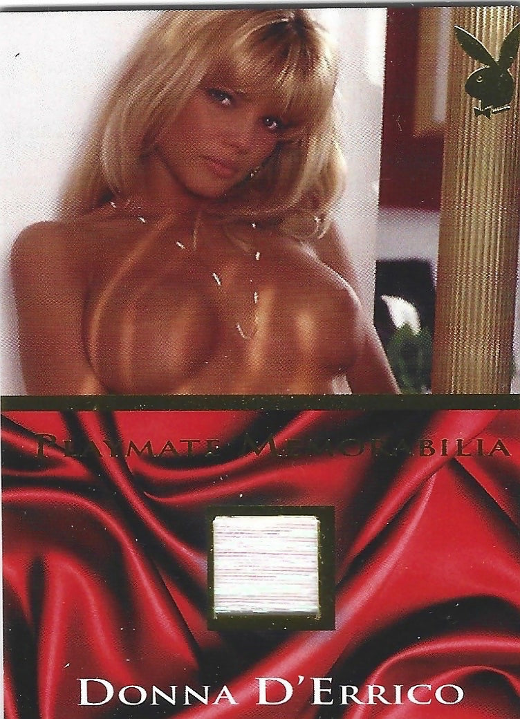 Playboy Lingerie Seduction Donna D'errico Gold Foil Memorabilia Card