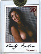 Load image into Gallery viewer, Playboy 50th Anniversary Cindy Fuller Red Foil Autograph Card
