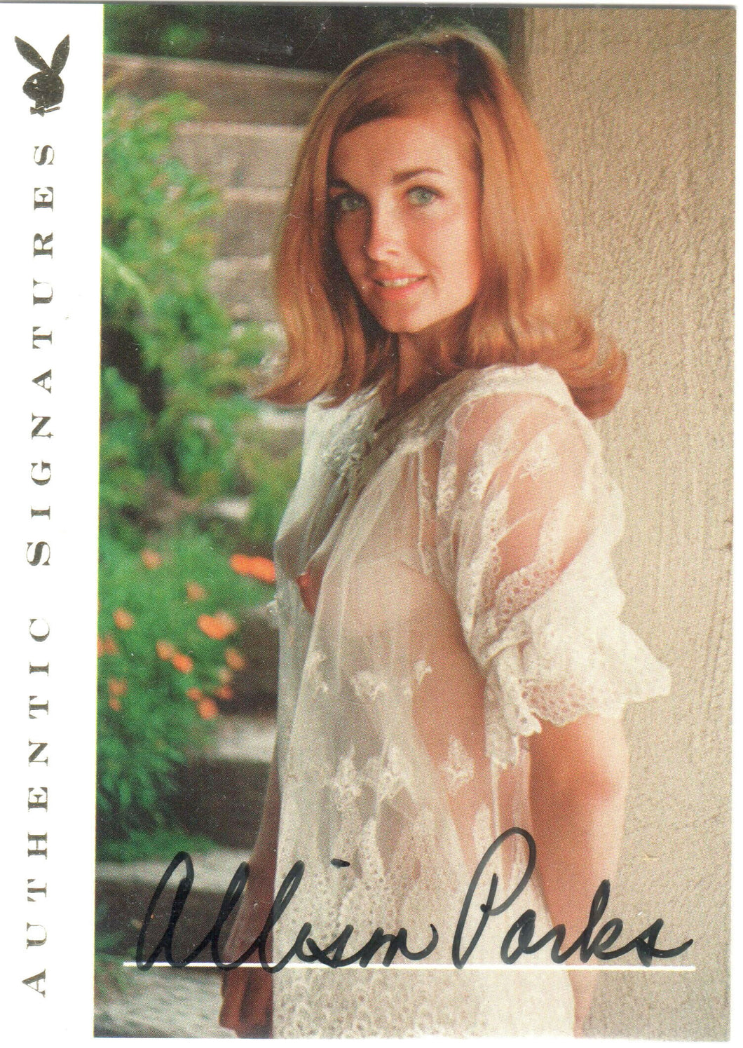 Playboy's Centerfolds Of The Century - Auto Card - Allison Parks