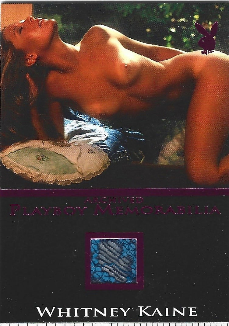 Playboy's Hot Shots Whitney Kaine Pink Foil Archived Memorabilia Card!
