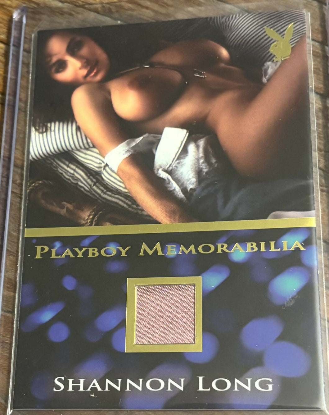 Shannon Long memorabilia Playboy card from the Spotlight release