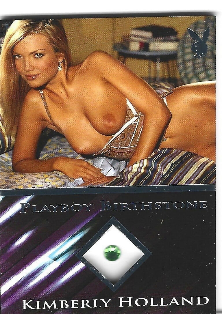 Playboy's Hot Shots Kimberly Holland Platinum Birthstone Card!