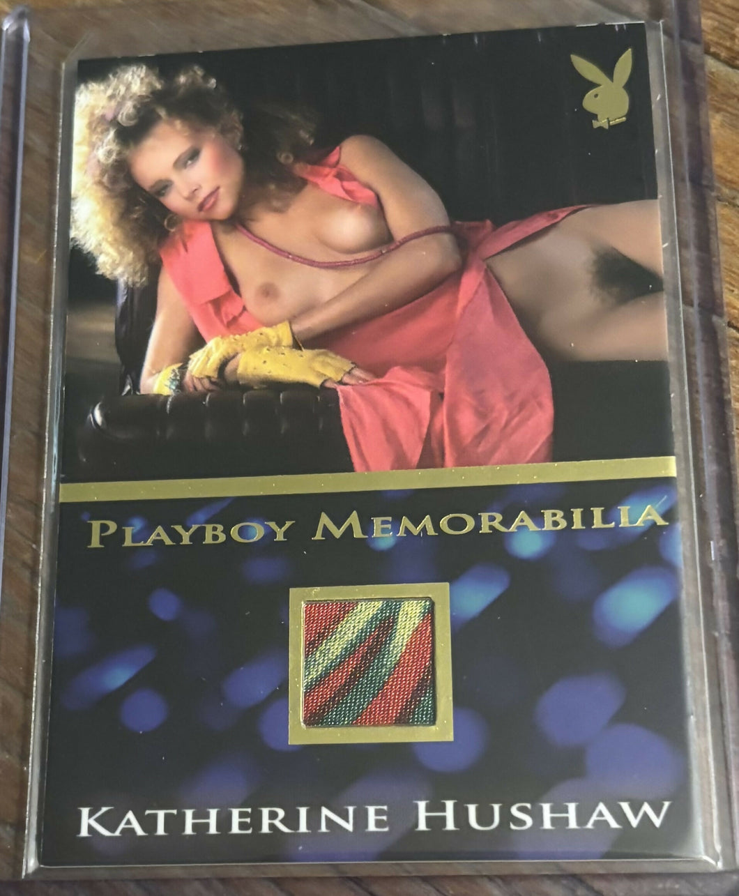 Katherine Hushaw memorabilia Playboy card from the Spotlight release