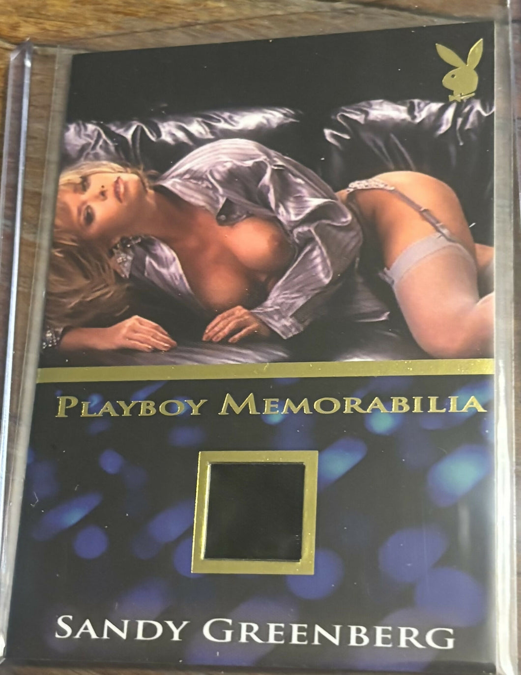 Sandy Greenberg memorabilia Playboy card from the Spotlight Release