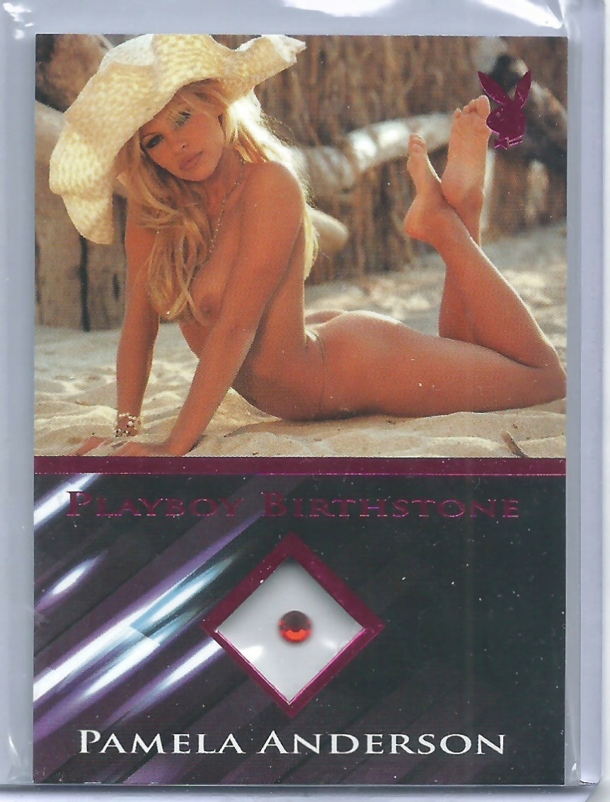 Playboy's Hot Shots Pamela Anderson Pink Birthstone Card!