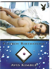 Load image into Gallery viewer, Playboy Bathing Beauties Avis Kimble Gold Foil Birthstone Card
