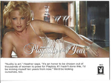 Load image into Gallery viewer, Playboy Playmate of the Year Heather Kozar Card #80
