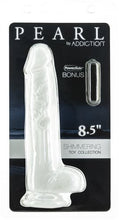 Load image into Gallery viewer, Addiction Pearl 8.5 Dong Pearl White Tpe W- Bullet &quot;
