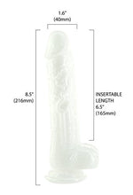 Load image into Gallery viewer, Addiction Pearl 8.5 Dong Pearl White Tpe W- Bullet &quot;
